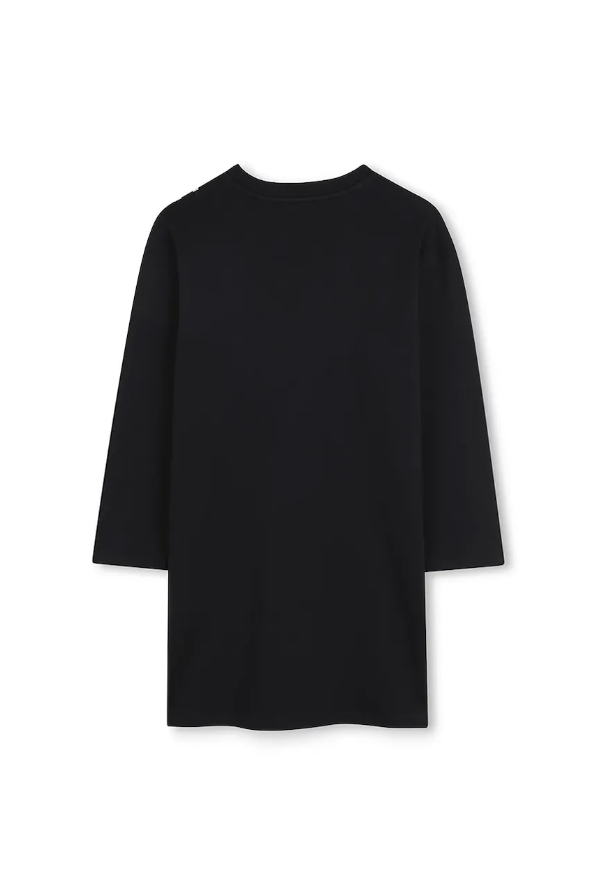Хлопковое детское платье Marc Jacobs цвет чёрный mini oversize W60598 Хлопковое детское платье Marc Jacobs цвет чёрный mini oversize W60598
