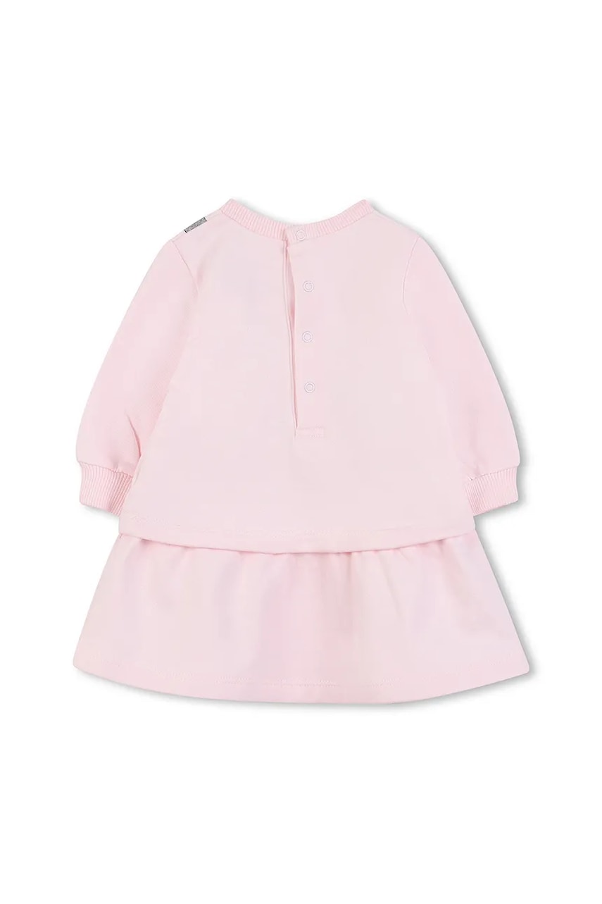 Детское хлопковое платье Marc Jacobs цвет розовый mini расклешённое W60667 Детское хлопковое платье Marc Jacobs цвет розовый mini расклешённое W60667