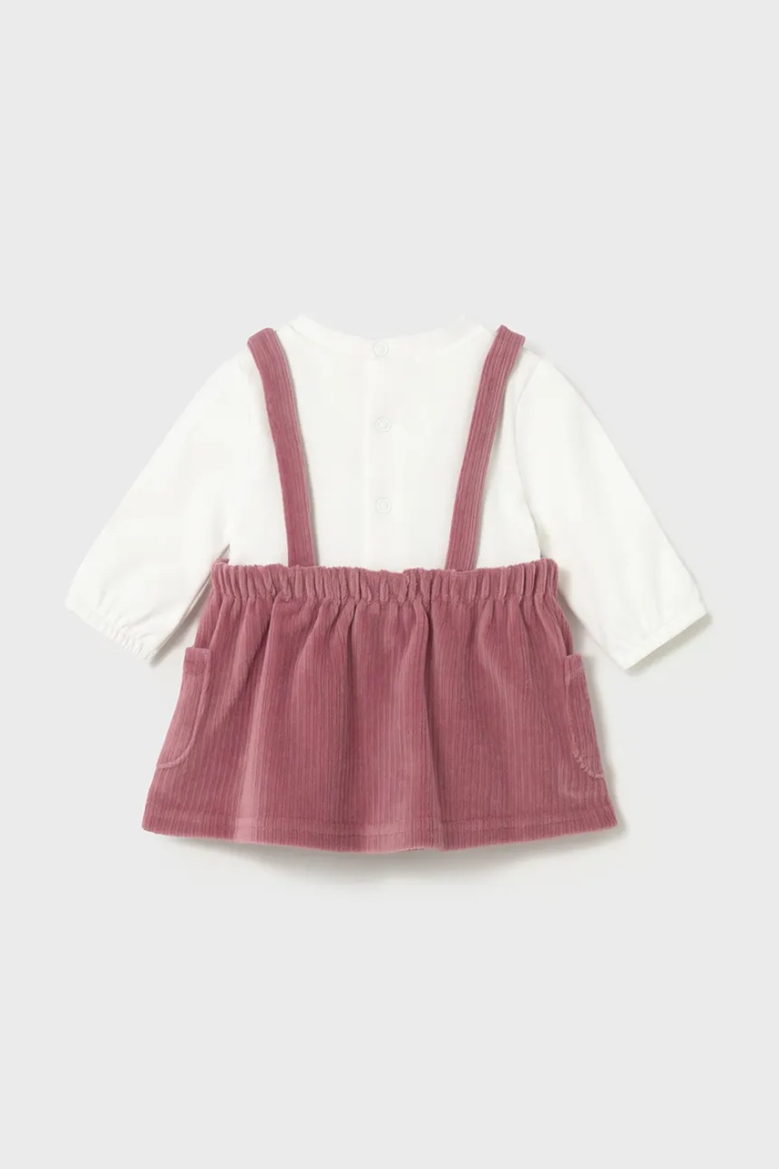 Платье для младенцев Mayoral Newborn цвет розовый mini расклешённое 2802