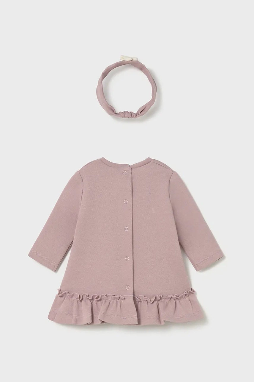 Комплект для младенцев Mayoral Newborn 2 шт цвет розовый mini расклешённый 2809