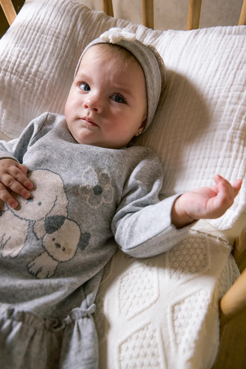 Levně Kojenecká sada Mayoral Newborn 2-pack šedá barva, mini, áčková, 2809