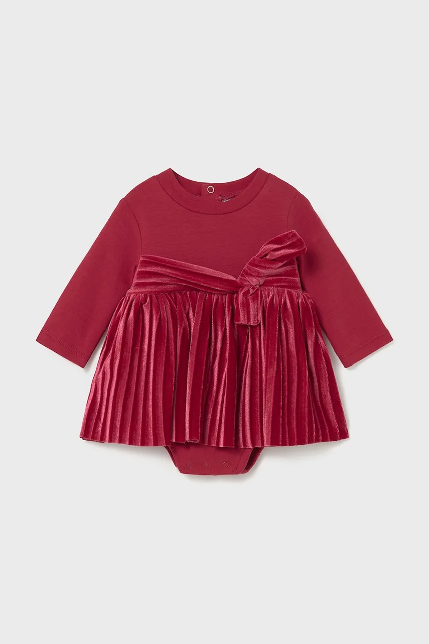 Mayoral Newborn rochie bebe culoarea rosu, mini, evazati, 2812