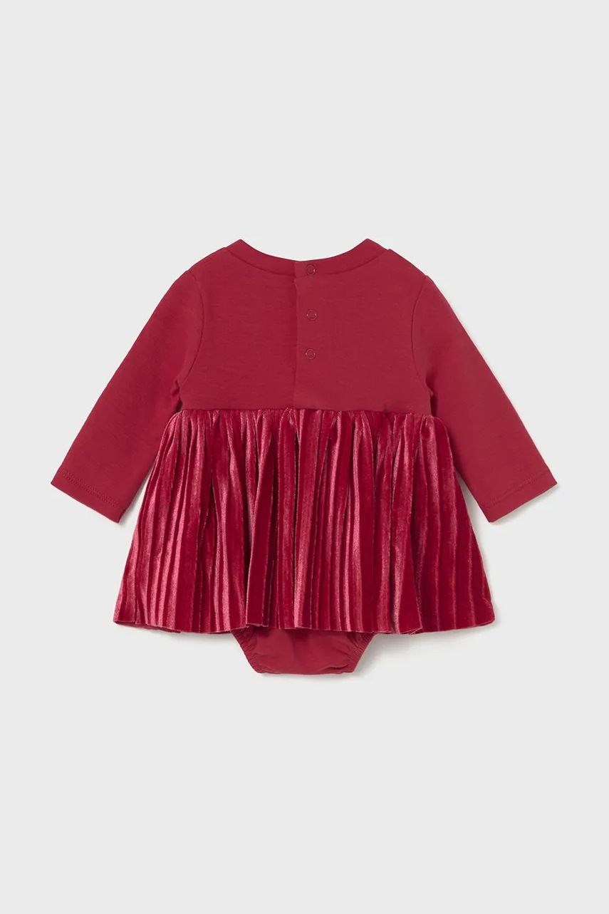 Платье для младенцев Mayoral Newborn цвет красный mini расклешённое 2812