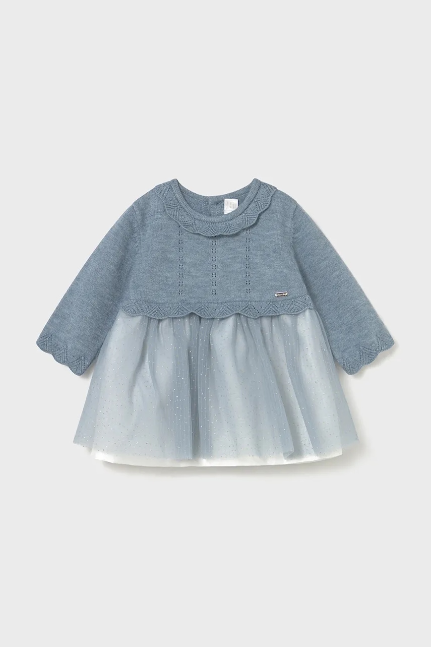 Платье для младенцев Mayoral Newborn mini расклешённое 2815 Платье для младенцев Mayoral Newborn mini расклешённое 2815