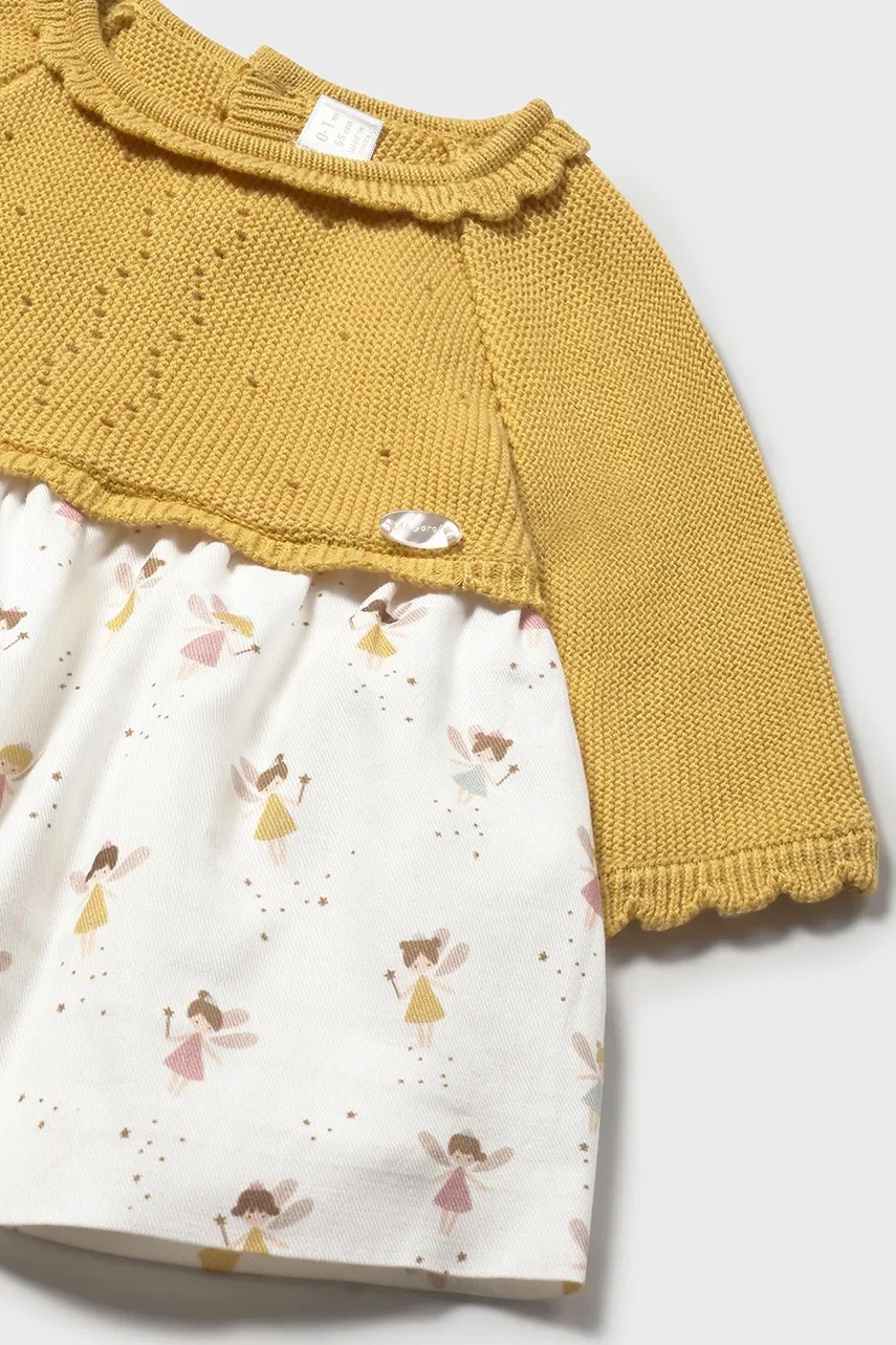 Dětské bavlněné šaty Mayoral Newborn (obrázek 3)