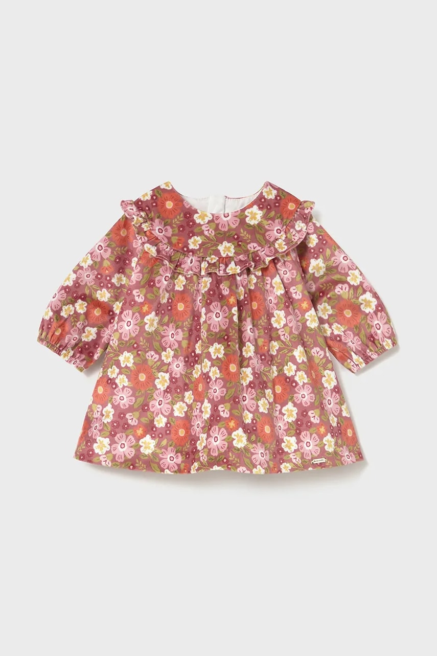 Mayoral Newborn rochie bebe culoarea roz, mini, evazați, 2822