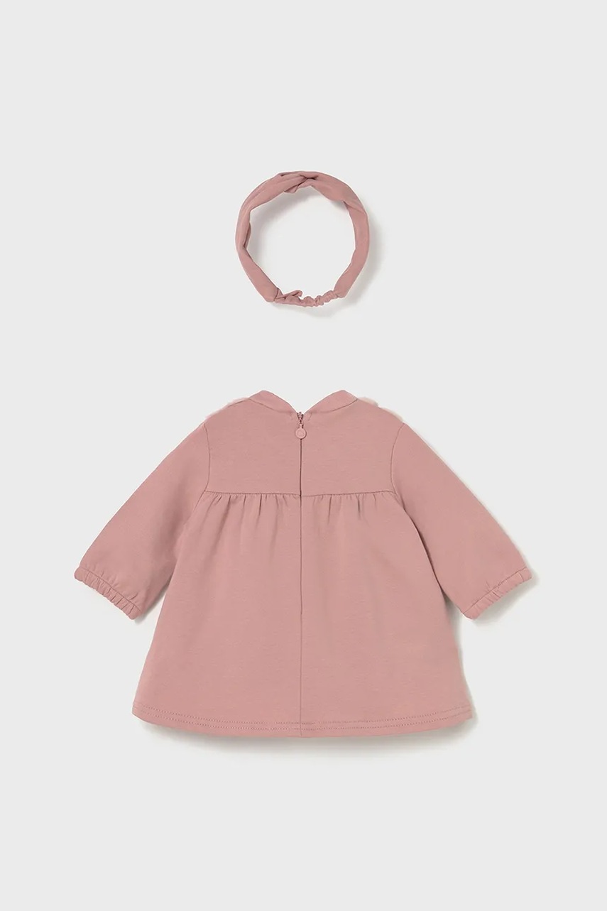 Платье для младенцев Mayoral Newborn цвет розовый mini расклешённое 2823