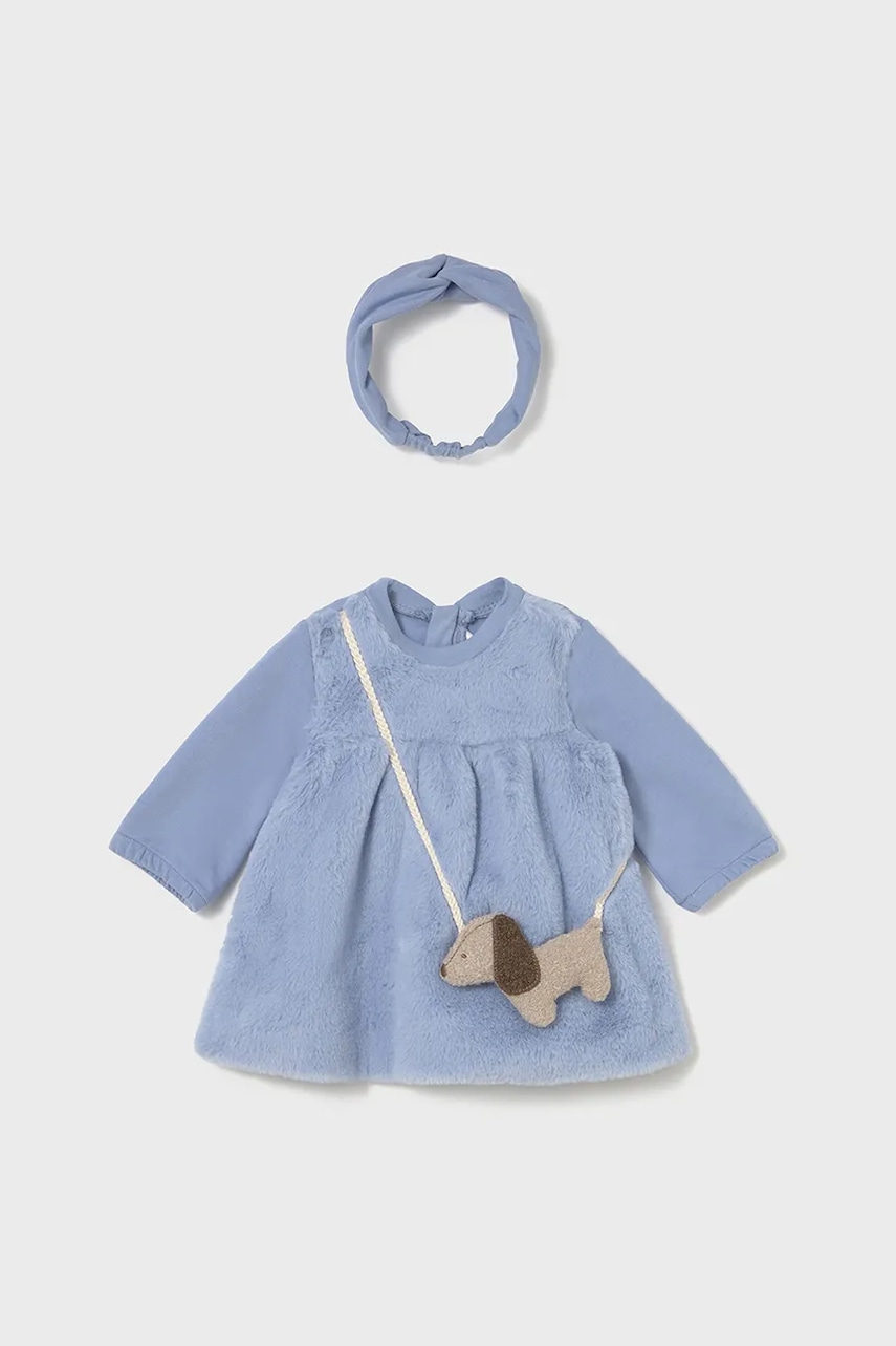 Mayoral Newborn rochie bebe mini, evazați, 2823