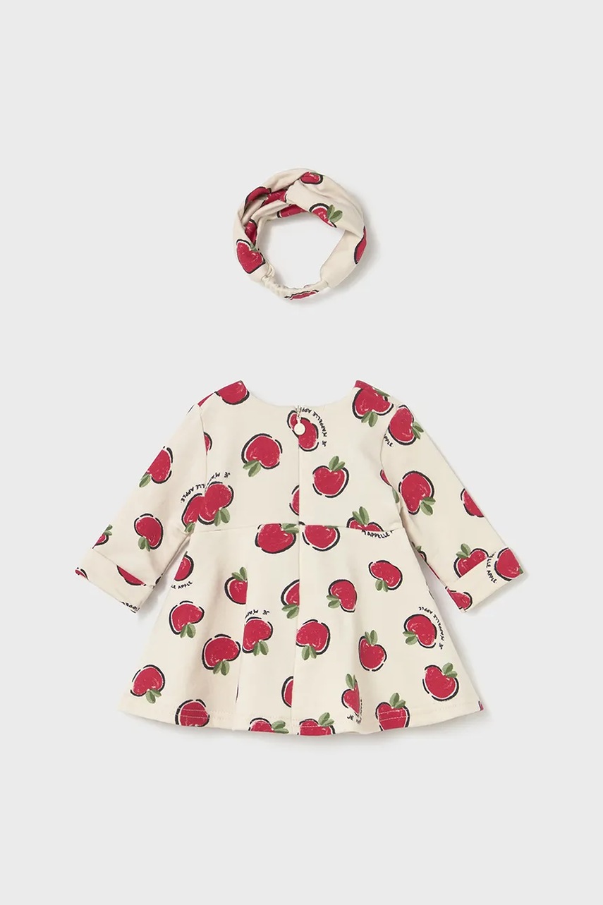 Платье для младенцев Mayoral Newborn цвет красный mini расклешённое 2827