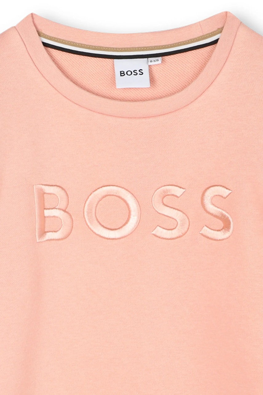 Dětské šaty s bavlnou BOSS (obrázek 4)