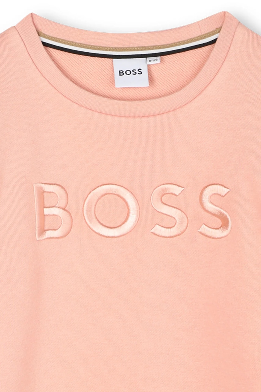 Detské bavlnené šaty BOSS