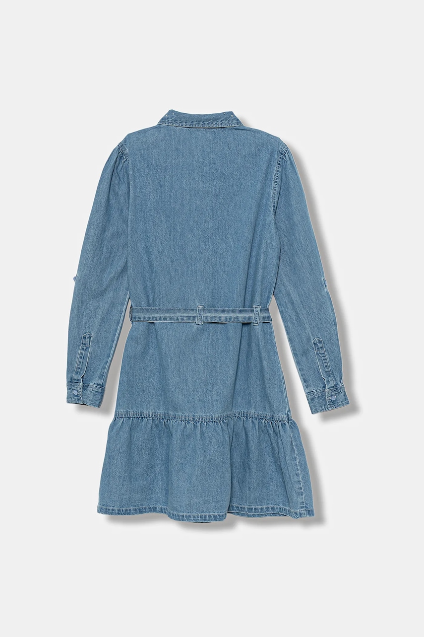 Детское джинсовое платье Guess midi расклешённое J5BK09 D4EU0 Детское джинсовое платье Guess midi расклешённое J5BK09 D4EU0