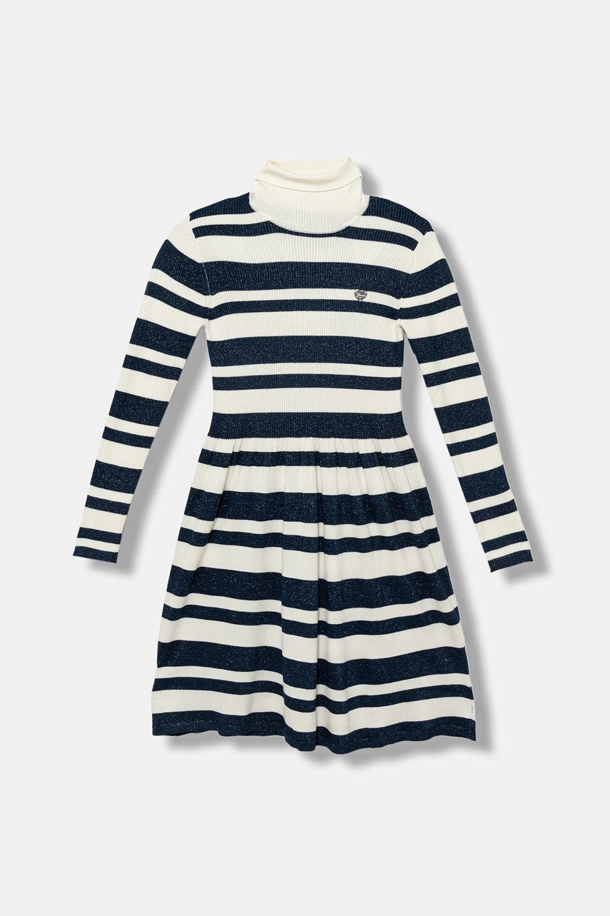 Levně Dívčí šaty Guess tmavomodrá barva, mini, J5BK17 Z0820