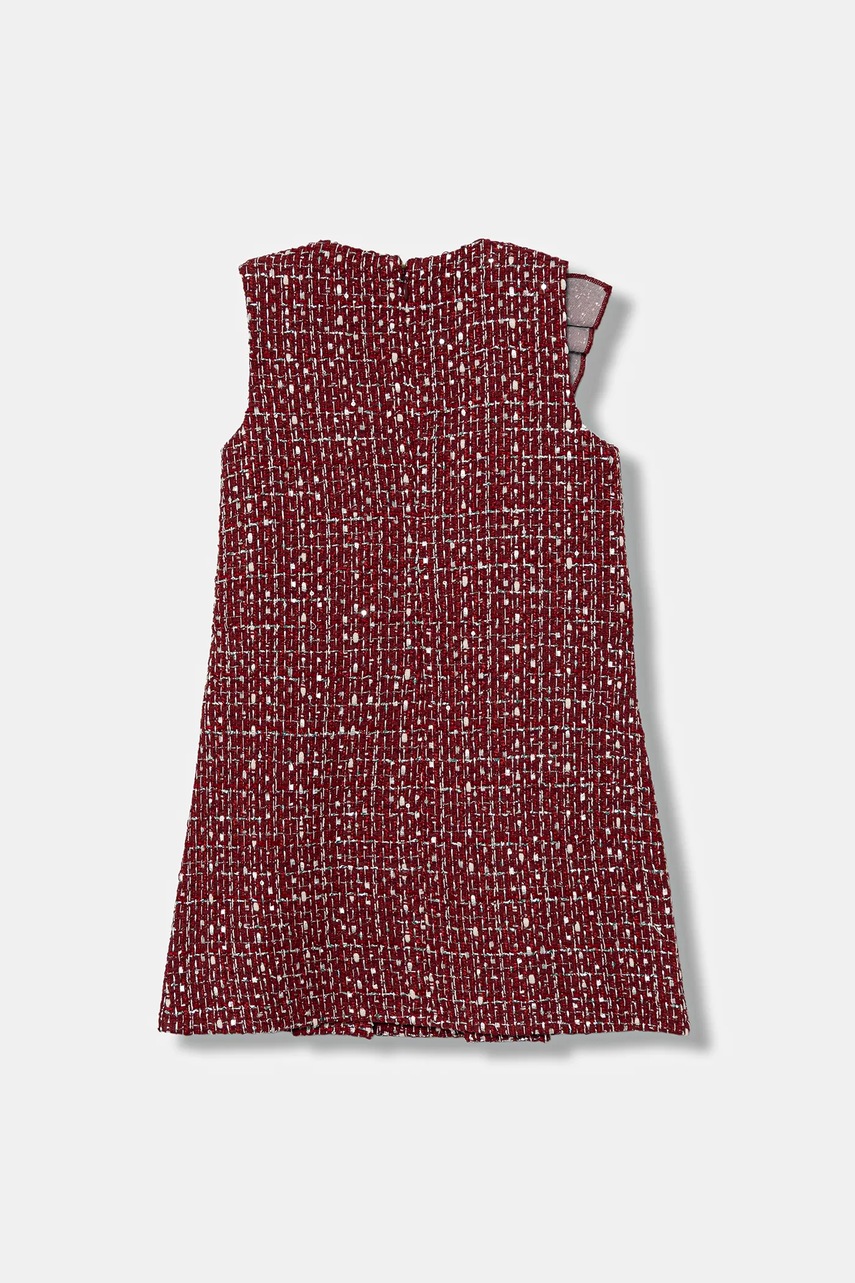 Детское платье с примесью шерсти Guess цвет бордовый mini прямое K5BK04 WGXO0