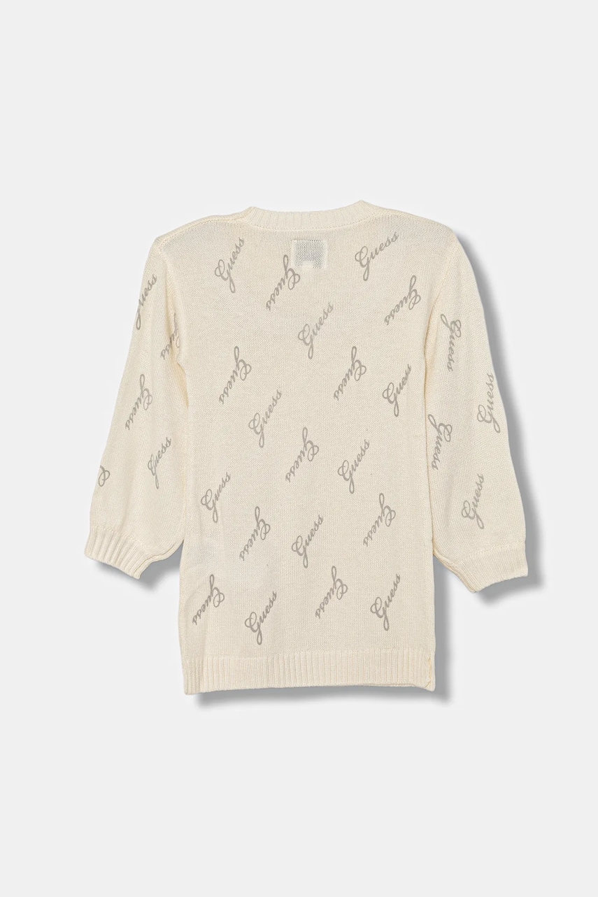 Детское платье с шерстью Guess цвет бежевый mini прямое K5BK15 Z0870 Детское платье с шерстью Guess цвет бежевый mini прямое K5BK15 Z0870
