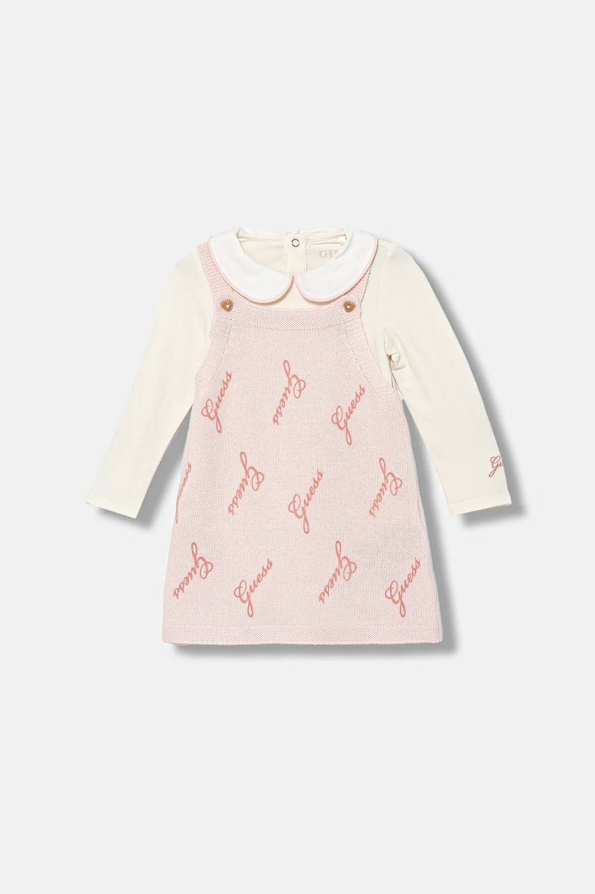 

Бебешка вълнена рокля Guess в бежово S5BG11 J1300, Бежов