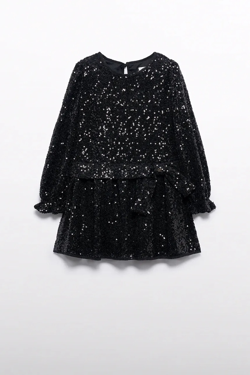 Детское платье Abel&Lula цвет чёрный mini расклешённое 5531