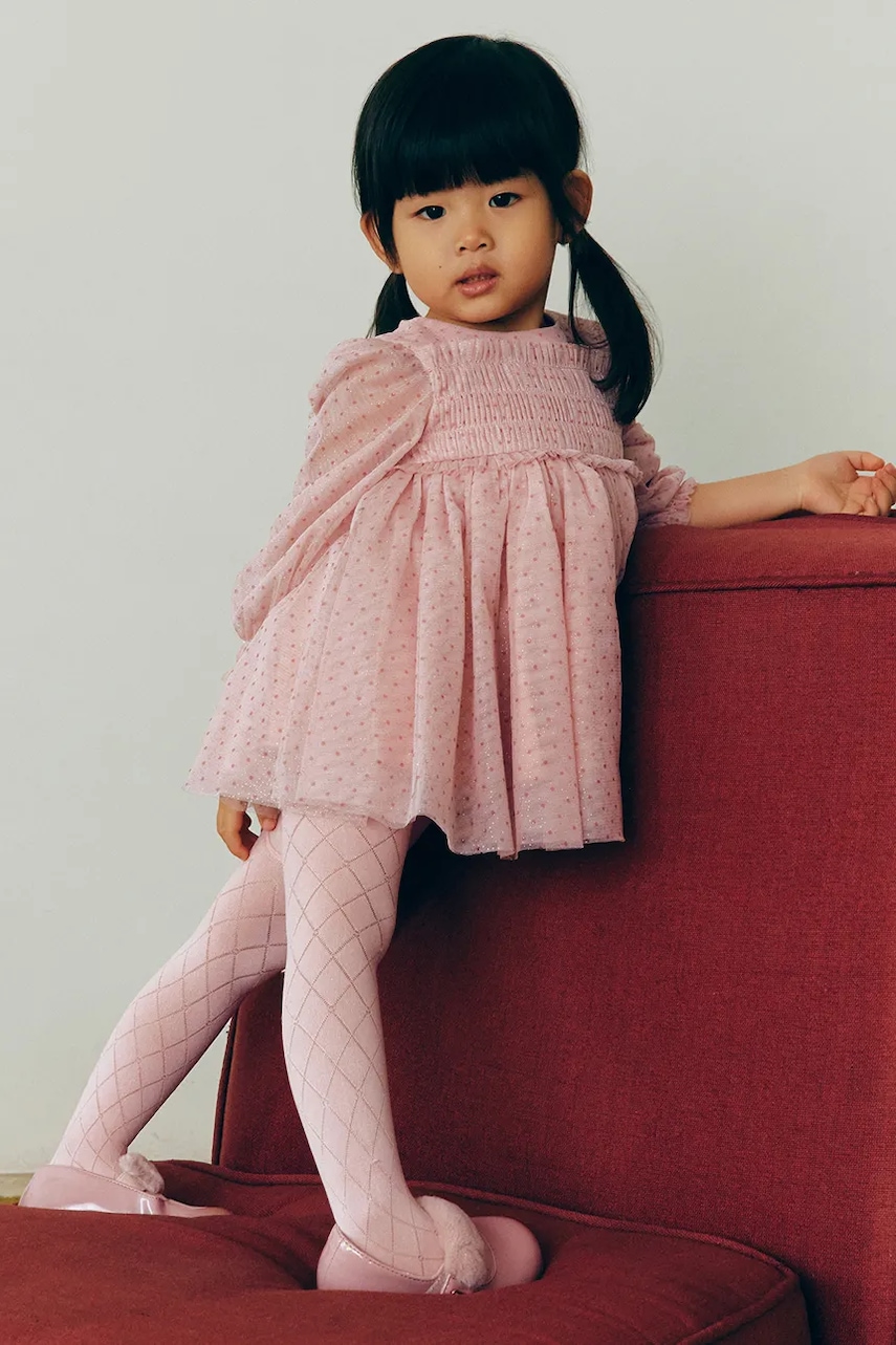 Abel&Lula rochie bebe culoarea roz, mini, evazati, 5506