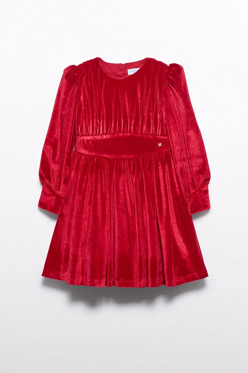 Детское платье Abel&Lula цвет красный mini расклешённое 5528