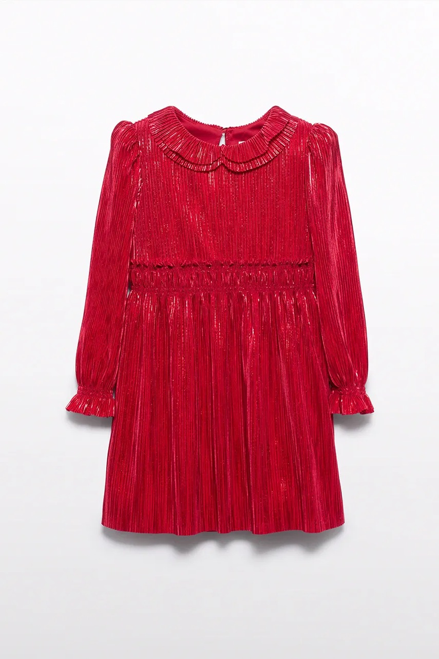 Детское платье Abel&Lula цвет красный mini расклешённое 5530