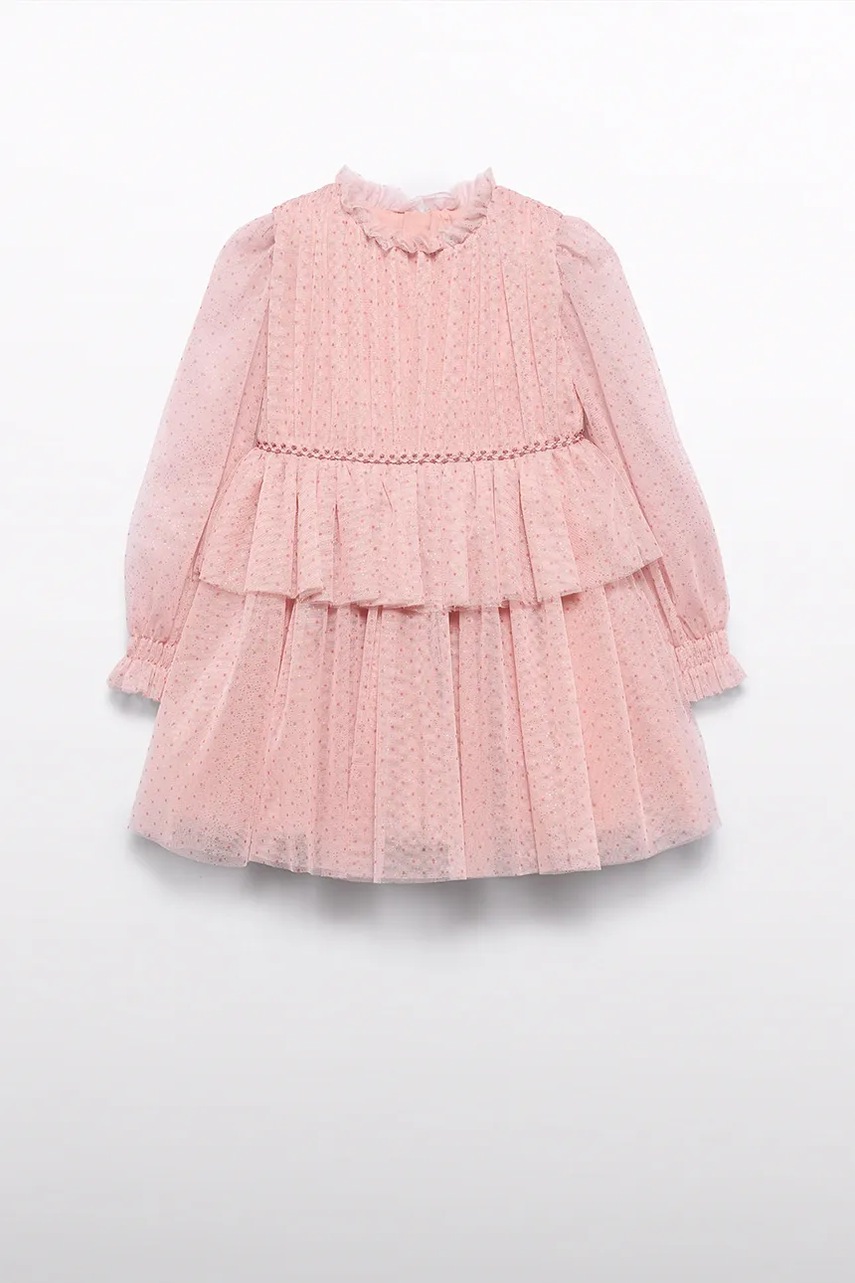Детское платье Abel&Lula цвет розовый mini расклешённое 5532