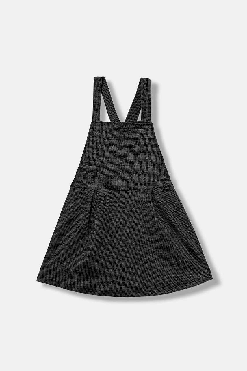 United Colors of Benetton rochie fete culoarea gri, mini, drept, 47W3GT00N United Colors of Benetton rochie fete culoarea gri, mini, drept, 47W3GT00N