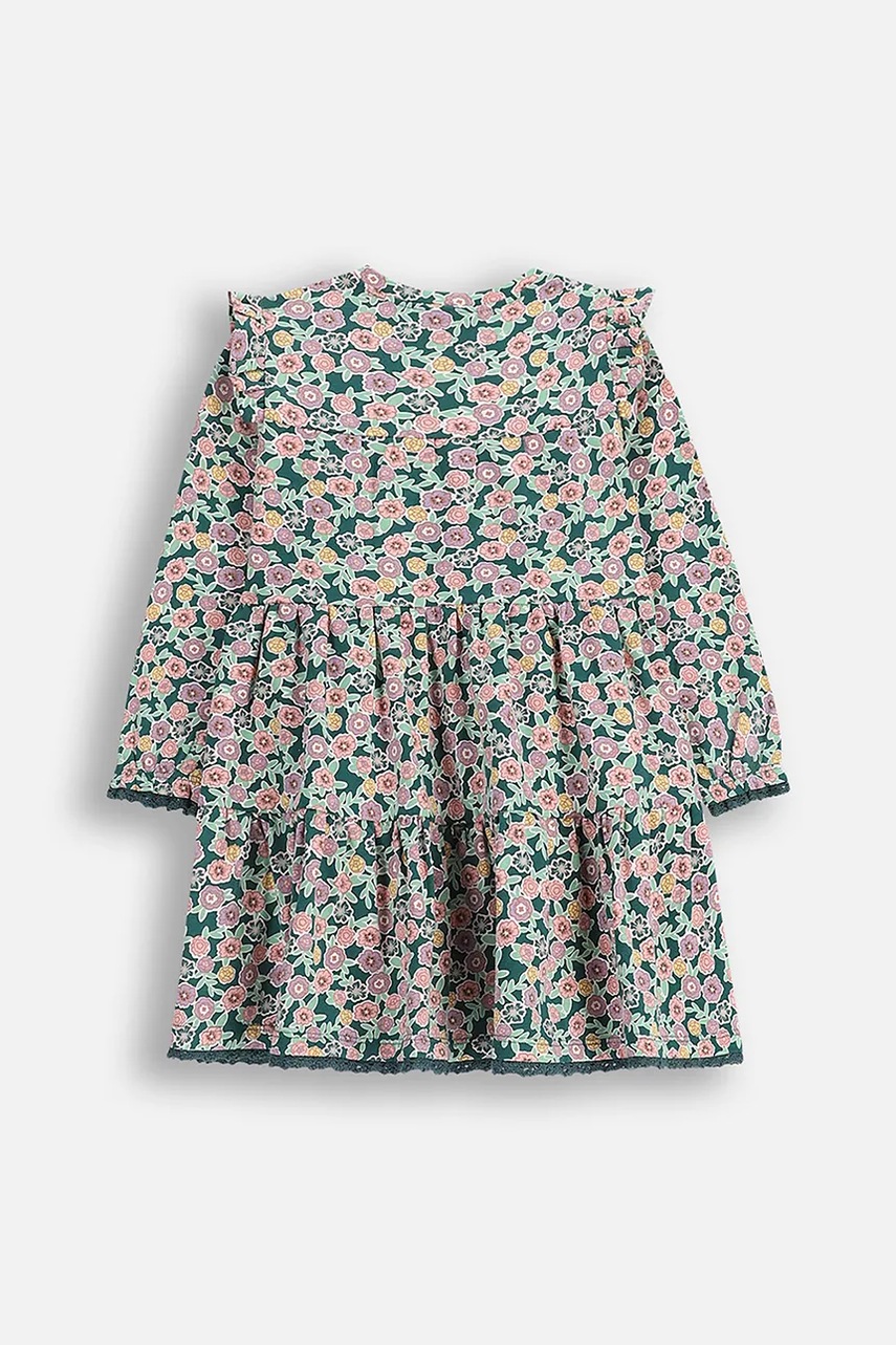 Платье с хлопком для младенцев Coccodrillo mini расклешённое HAPPY PUPPY GIRL NEWBORN