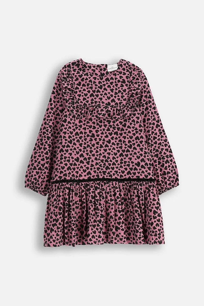 Levně Dívčí šaty Coccodrillo fialová barva, mini, CRAFT PUNK GIRL KIDS