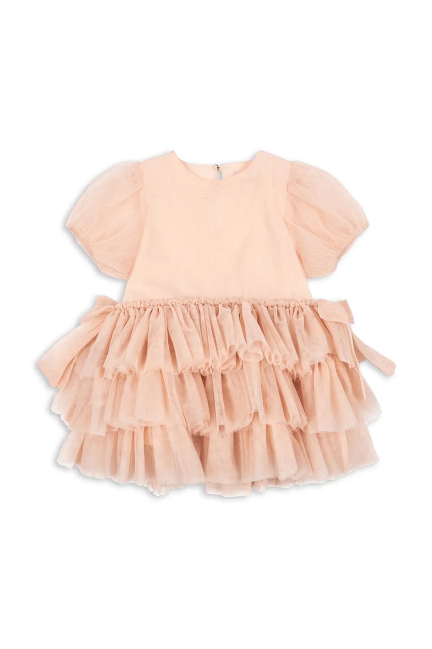 Детское платье Konges Sløjd FAY DRESS GRS цвет розовый mini расклешённое KS104296 Детское платье Konges Sløjd FAY DRESS GRS цвет розовый mini расклешённое KS104296