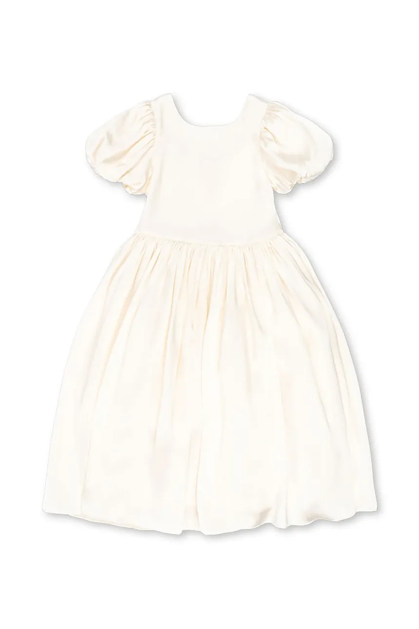 Детское платье Konges Sløjd CELESTE DRESS цвет белый midi расклешённое KS104508