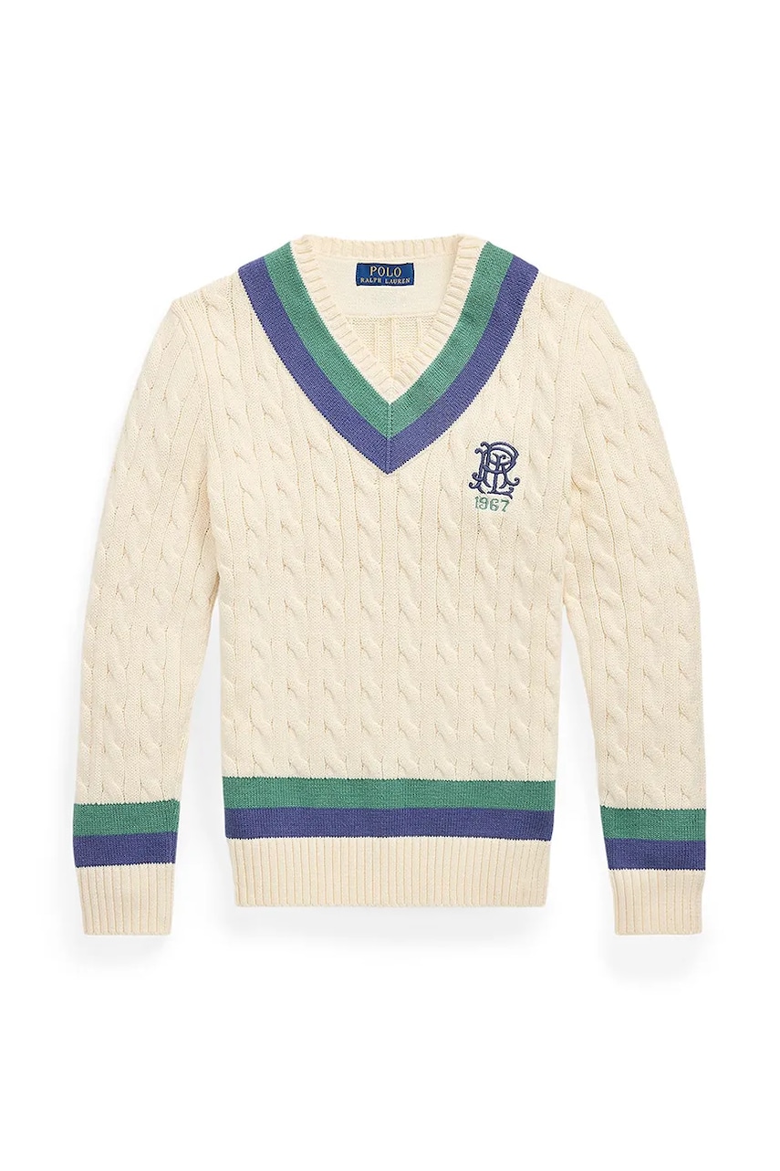 Levně Svetr Polo Ralph Lauren béžová barva, 323970472001