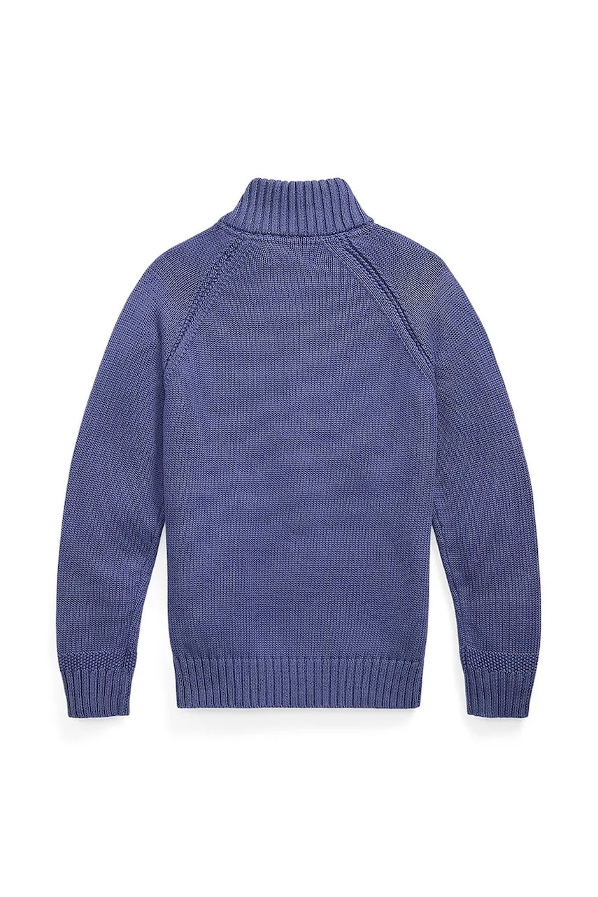 Хлопковый кардиган Polo Ralph Lauren цвет синий 323970428001 Хлопковый кардиган Polo Ralph Lauren цвет синий 323970428001