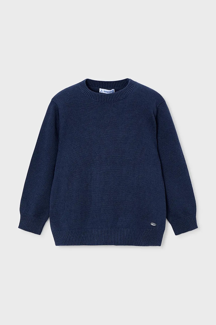 Mayoral pulover de bumbac pentru copii culoarea bleumarin, light, 311