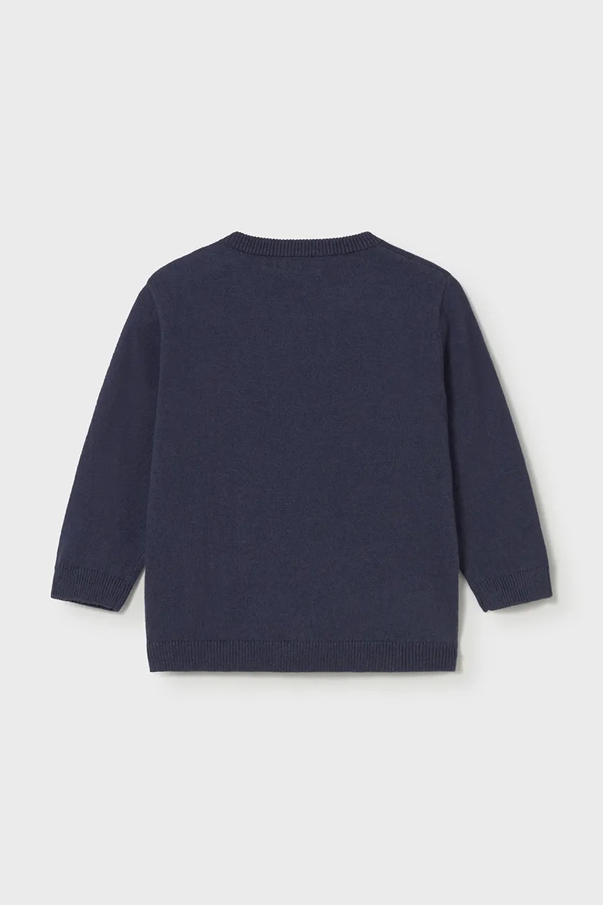 Детский свитер с примесью шерсти Mayoral цвет синий лёгкий 2343