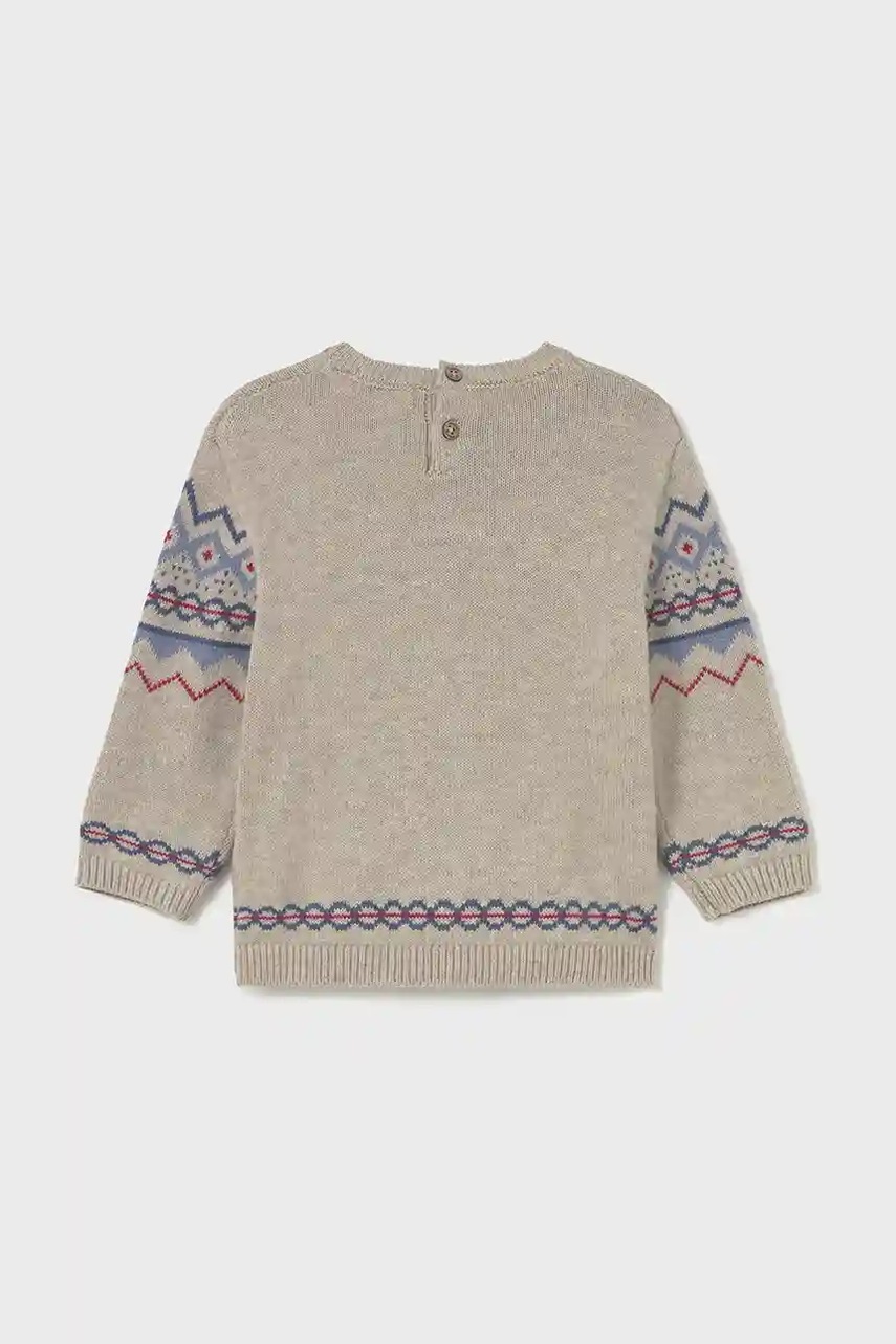 Детский свитер с добавлением шерсти Mayoral цвет бежевый 2344