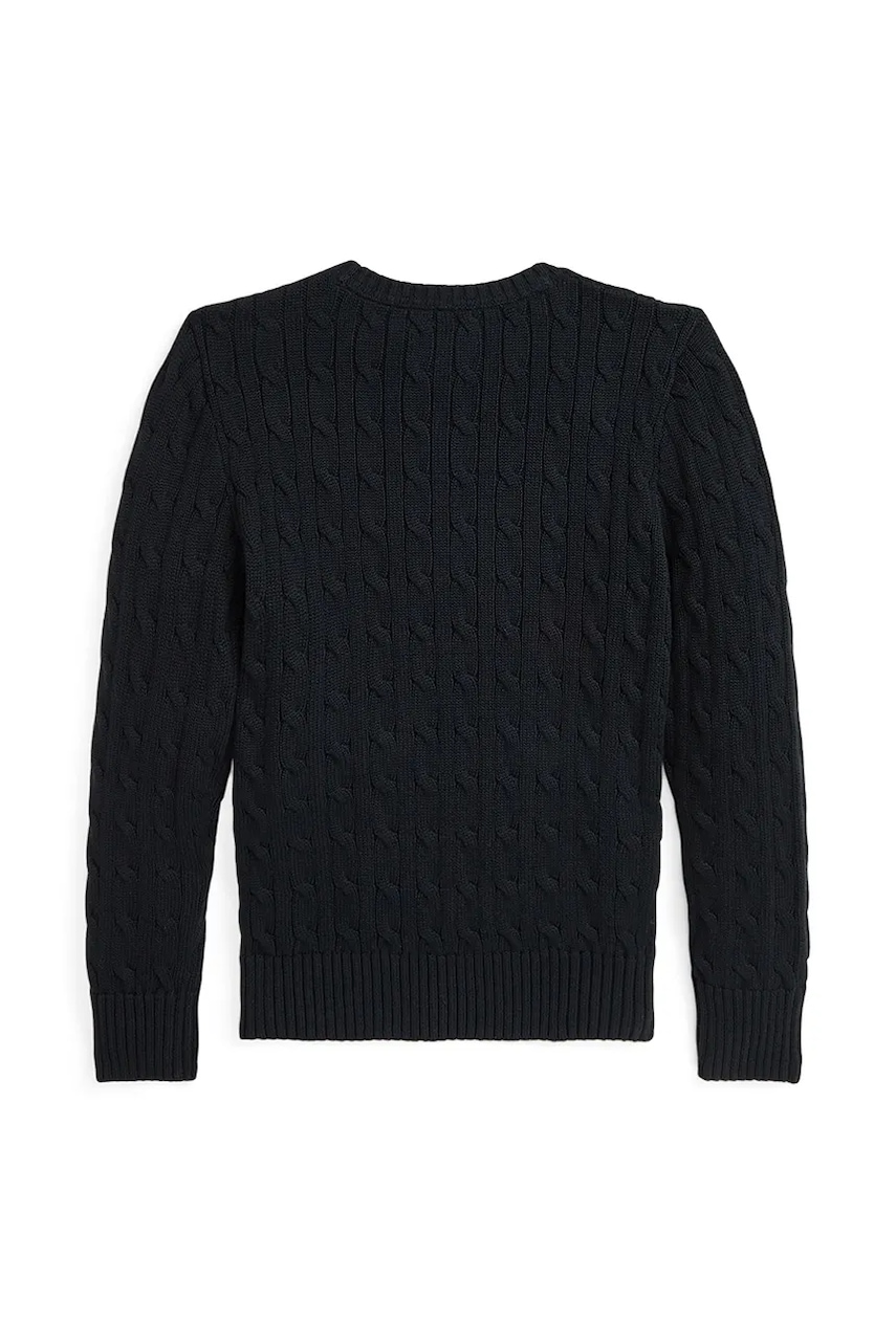 Хлопковый свитер Polo Ralph Lauren цвет чёрный 323702674061 Хлопковый свитер Polo Ralph Lauren цвет чёрный 323702674061