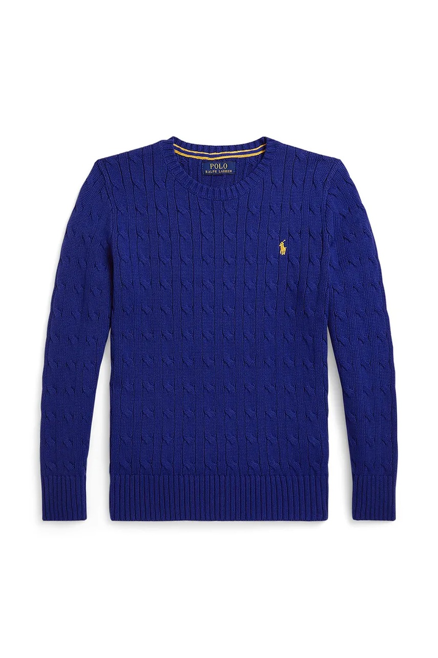 Levně Bavlněný svetr Polo Ralph Lauren modrá barva, 323702674080