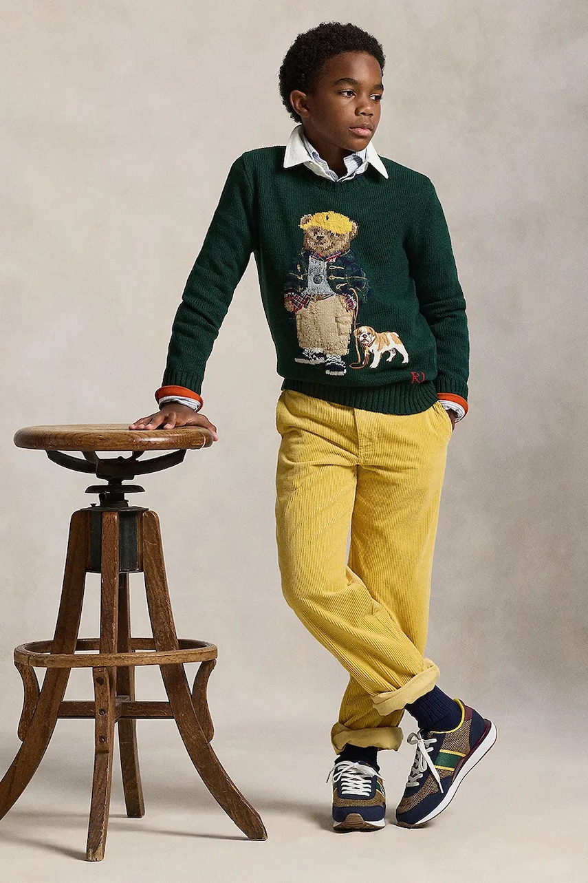 Detský bavlnený sveter Polo Ralph Lauren