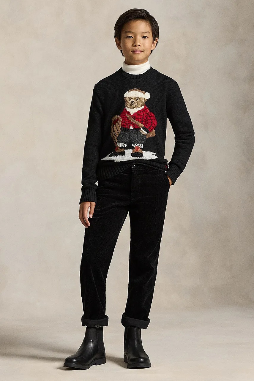 Detský bavlnený sveter Polo Ralph Lauren