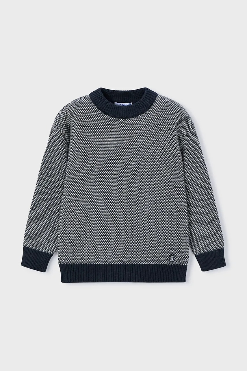 Mayoral pulover copii culoarea albastru marin, călduros, 4376