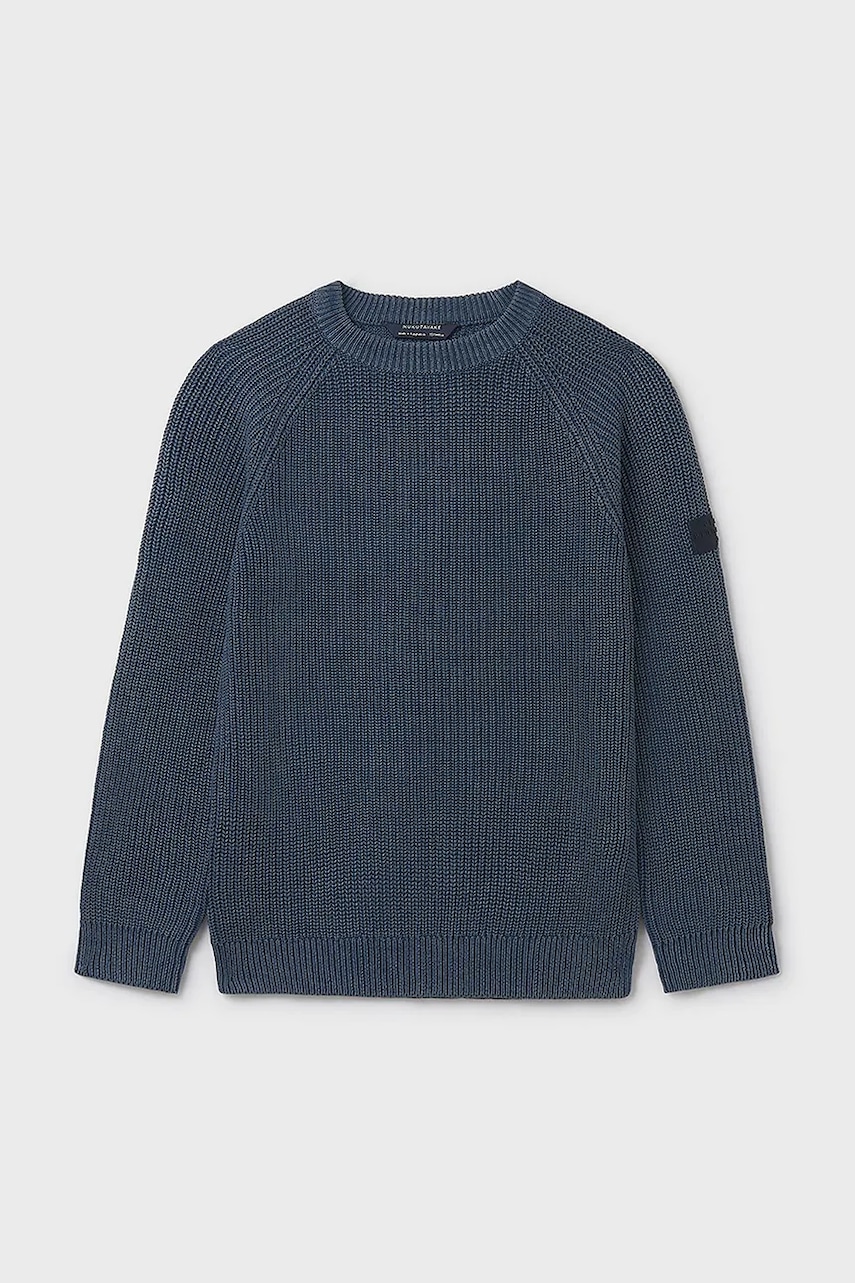 Mayoral pulover de bumbac pentru copii culoarea bleumarin, 7302