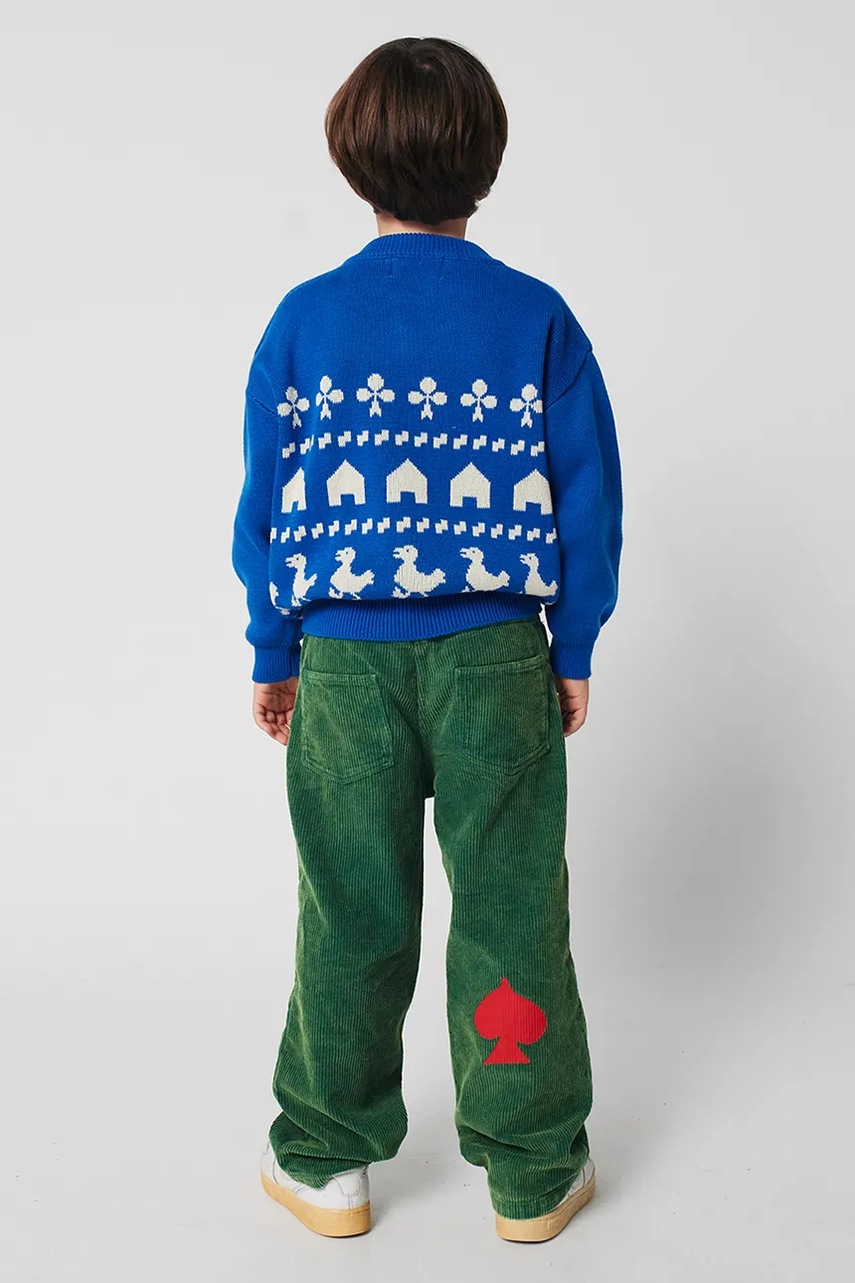 Dětský bavlněný svetr Bobo Choses Farm jacquard (obrázek 8)