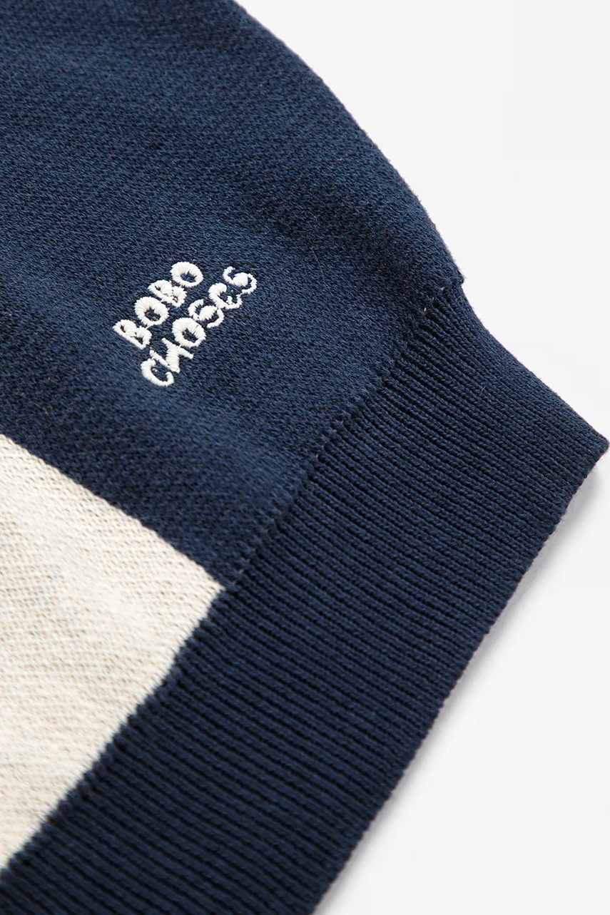 Παιδικό βαμβακερό πουλόβερ Bobo Choses Multicolor Tiles φωτογραφία