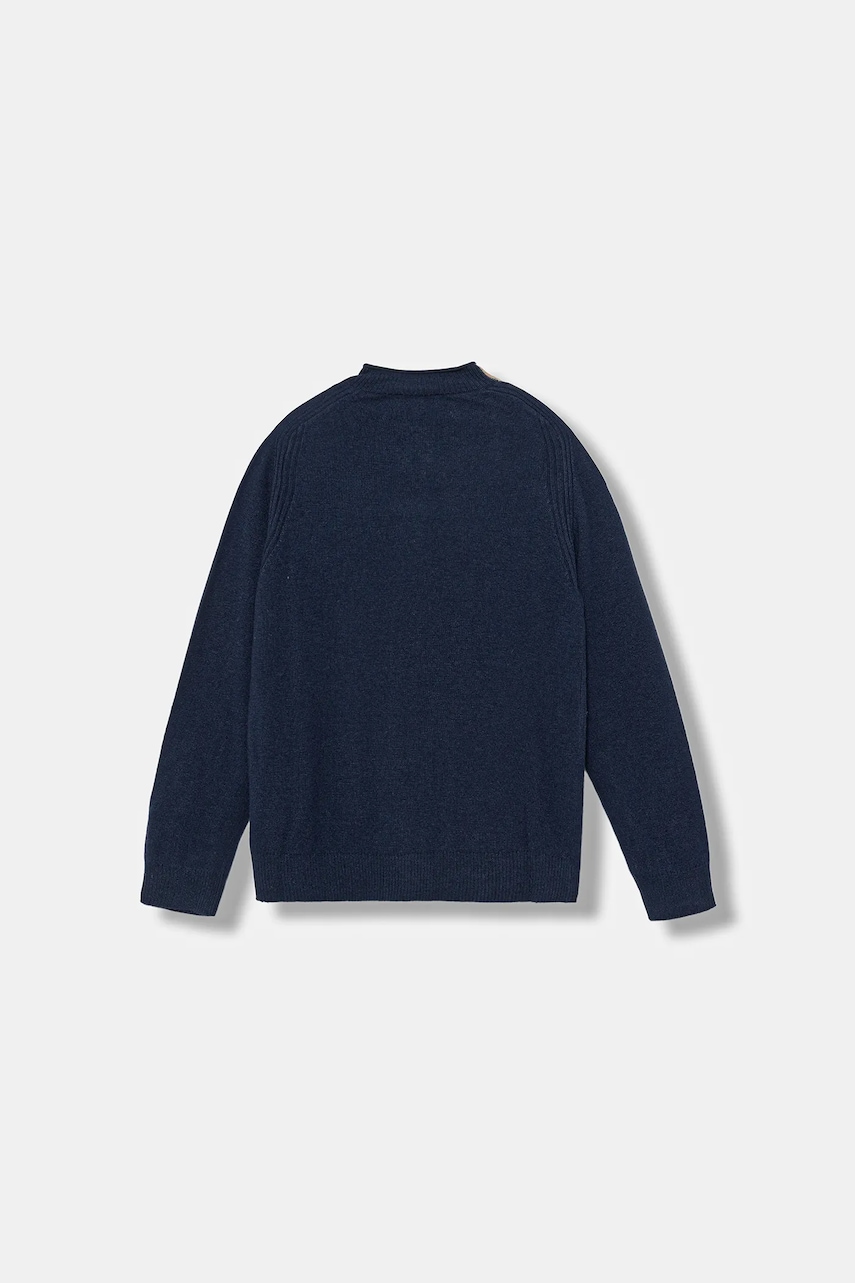 Детский кардиган с примесью шерсти Emporio Armani цвет синий лёгкий EB000648 AF17340 Детский кардиган с примесью шерсти Emporio Armani цвет синий лёгкий EB000648 AF17340