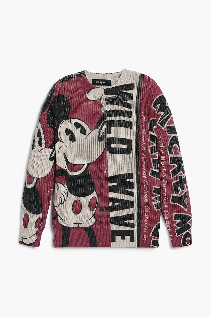Детская кофта Desigual цвет бордовый узор 25WBJF01 Детская кофта Desigual цвет бордовый узор 25WBJF01