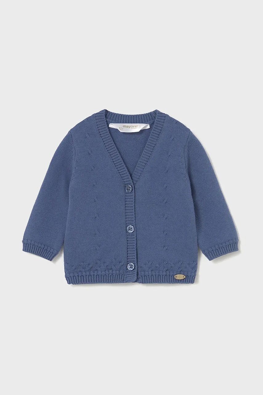 Mayoral Newborn cardigan bebe culoarea bleumarin, 2338