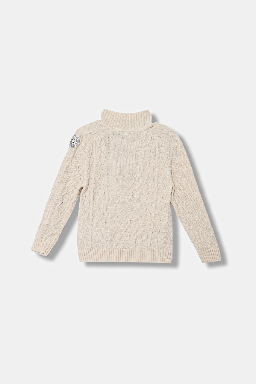 Детский хлопковый свитер Guess цвет бежевый L5BR03 Z39O0 Детский хлопковый свитер Guess цвет бежевый L5BR03 Z39O0