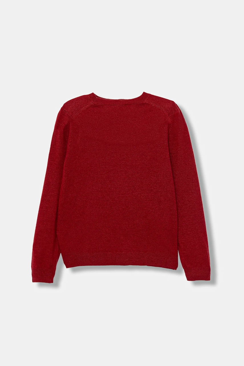 Детский свитер с добавлением шерсти United Colors of Benetton цвет красный лёгкий 106WC108R Детский свитер с добавлением шерсти United Colors of Benetton цвет красный лёгкий 106WC108R