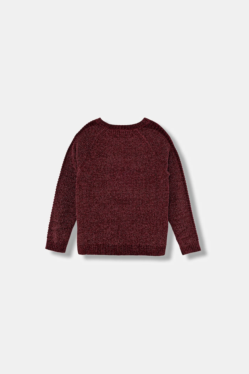 Детский свитер United Colors of Benetton цвет бордовый тёплый 16CLC108T Детский свитер United Colors of Benetton цвет бордовый тёплый 16CLC108T