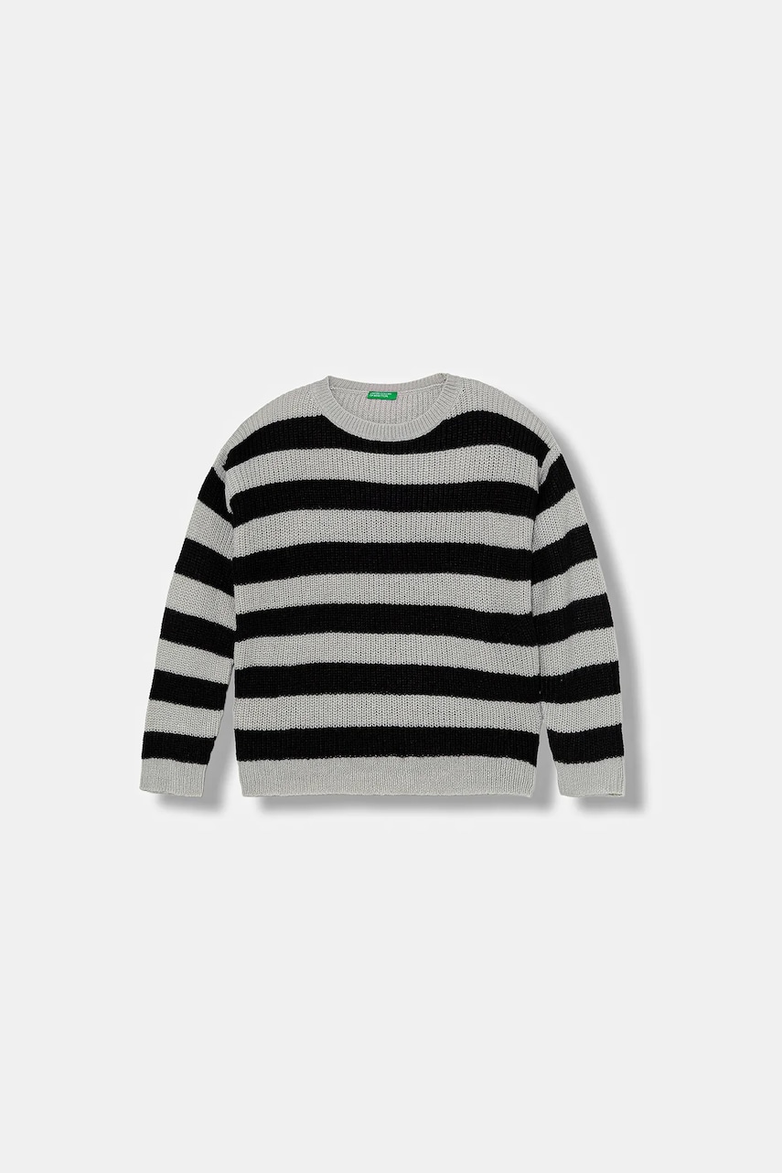 United Colors of Benetton pulover copii culoarea gri, 1Z8SQ108Z